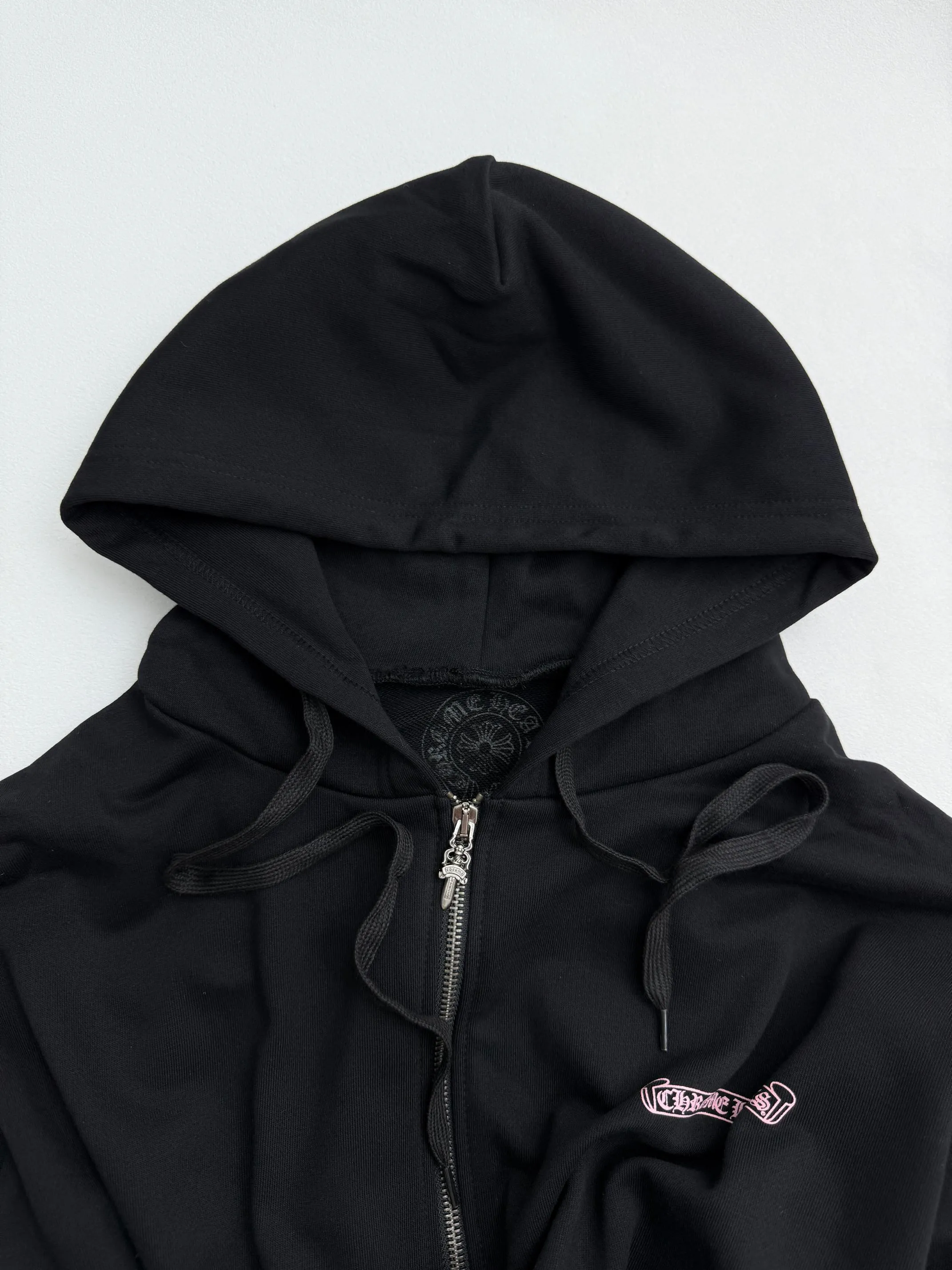 P420 Chrome Hearts × DEADLY DOLL goddess print zipper hooded sweatshirt S/M/L